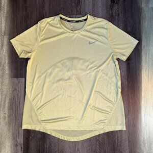 Nike women's large  yellow training or running T-shirt